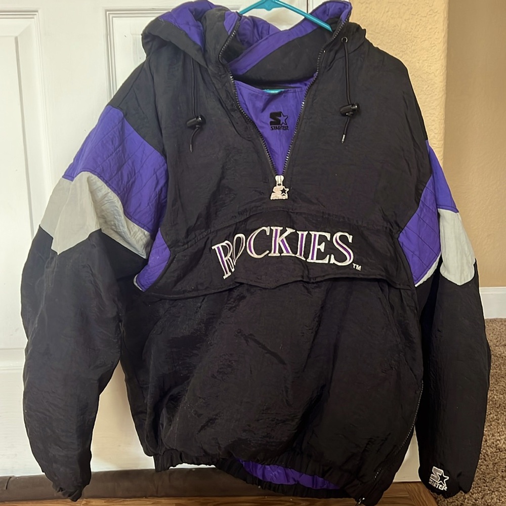Vintage Authentic Colorado Rockies Starter Jacket